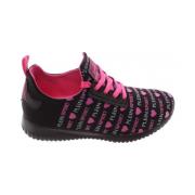 Zwarte Fuxia Runner Sneakers Plein Sport , Pink , Dames