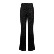 Zwarte Night of Light Flare Broek Twinset , Black , Dames