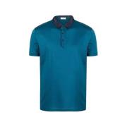 Geborduurd Logo Polo Shirt Lanvin , Blue , Heren