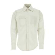 Ice Denim Overhemd - Stijlvol en Trendy Maison Margiela , White , Here...
