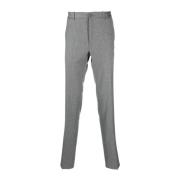 Slim Fit Wollen Broek Incotex , Gray , Heren