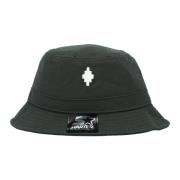 Cross Bucket Hat - Stijlvol en Trendy Marcelo Burlon , Black , Heren