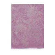 Mauve Foulard Sjaal met Contrasterend Patroon Max Mara Weekend , Pink ...