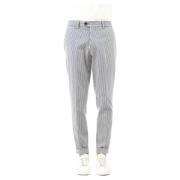 Witte katoenen broek met relaxte pasvorm PT Torino , White , Heren