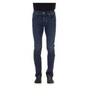 Luxe Denim Jeans met Sartoriale Details Jacob Cohën , Blue , Heren