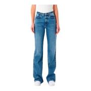 Straight Jeans Icon Denim , Blue , Dames