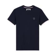 Slim Tricolore Gestreept T-Shirt Eden Park , Blue , Heren
