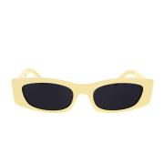 Geometrische zonnebril in donkergrijs Celine , White , Unisex