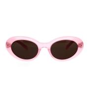 Glamoureuze Cat-eye Zonnebril in Opal Roze Celine , Pink , Unisex