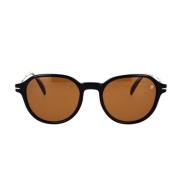 Klassieke Ronde Zonnebril Eyewear by David Beckham , Black , Unisex