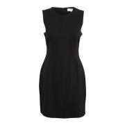 Elegante Zwarte Jurk met Ronde Hals Part Two , Black , Dames