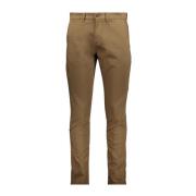 Slim Fit Stretch Chino Cast Iron , Brown , Heren