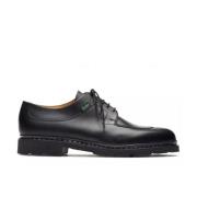 Zwarte platte veterschoenen Paraboot , Black , Heren