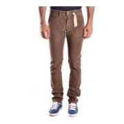 Slim-fit Trousers Siviglia , Brown , Heren