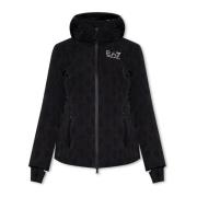 Ski-jack met logo Emporio Armani EA7 , Black , Dames