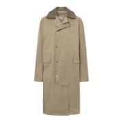 Zandkleurige Tech Jas met Cimmi Trench Stijl Rue De Tokyo , Beige , Da...