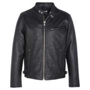 Klassieke Caf Racer Leren Jas Schott NYC , Black , Heren