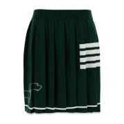 Icon Geplisseerde Mini Rok in Groen Thom Browne , Green , Dames