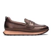 Bruine Sport Moccasin met Kettingdetail Hispanitas , Brown , Dames