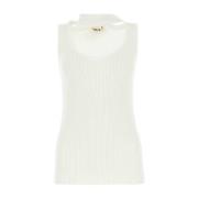 Mouwloze Top Y/Project , White , Dames