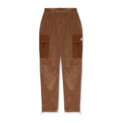 Corduroy cargobroek Moncler , Brown , Heren