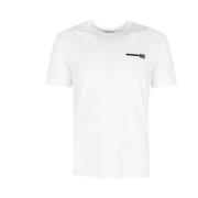 Heren T-shirt met ronde hals Les Hommes , Black , Heren