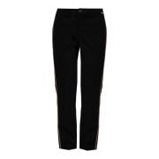 Slim-Fit Broek met Dierenprint Liu Jo , Black , Dames