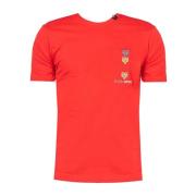 Geborduurd Framelon T-shirt Plein Sport , Red , Heren