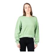 Trui met Ronde Hals Silvian Heach , Green , Dames