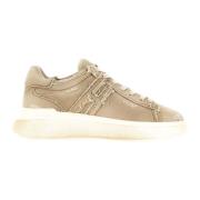 Beige Katoenen Sneakers met Memory Foam Hogan , Beige , Heren