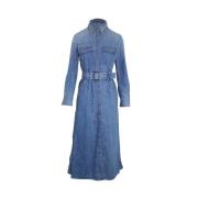 Pre-owned Cotton dresses Chloé Pre-owned , Blue , Dames