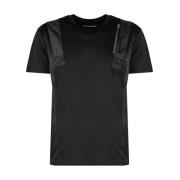 Heren Ronde Hals T-shirt Les Hommes , Black , Heren