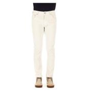 Luxe 5-Pocket Jeans in Crème Jacob Cohën , Beige , Heren