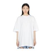 Klassieke Crewneck T-Shirt Vetements , White , Dames