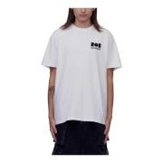 Logo T-Shirt Nahmias , White , Heren