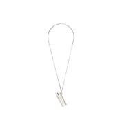 Zilveren Messing Pennendop Ketting Ambush , Gray , Unisex