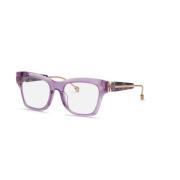 Glanzende Transp. Lilac Zonnebril Philipp Plein , Purple , Dames