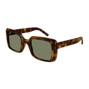 Stijlvolle zonnebril met acetaat montuur Saint Laurent , Brown , Dames