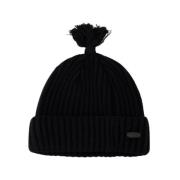 Zwarte Wollen Beanie - Ader Error Ader Error , Black , Heren