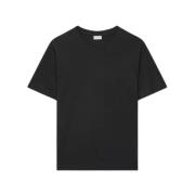 Basis Zwart T-Shirt - 100% Katoen Dries Van Noten , Black , Dames