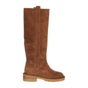 Suede HoningHoge Laarzen 4008 Via Roma 15 , Brown , Dames