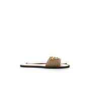 Elegante Nabukleren Slippers voor Dames Borbonese , Brown , Dames