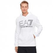 Heren Witte EA7 Armani Hoodie Emporio Armani EA7 , White , Heren