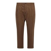 Cropped Trousers Original Vintage , Brown , Heren