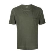 Stijlvol T-shirt voor moderne man Massimo Alba , Green , Heren