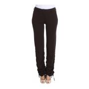 Bruine Stretch Casual Broek Ermanno Scervino , Brown , Dames