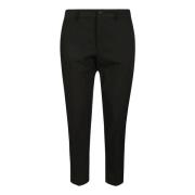 Zwarte Twill Biotex Stretch Broek PT Torino , Black , Heren