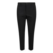 Zwarte Twill Biotex Stretch Broek PT Torino , Black , Heren