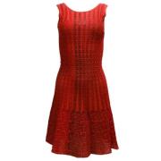 Pre-owned Fabric dresses Alaïa Pre-owned , Red , Dames