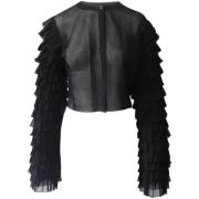 Pre-owned Silk outerwear Alaïa Pre-owned , Black , Dames